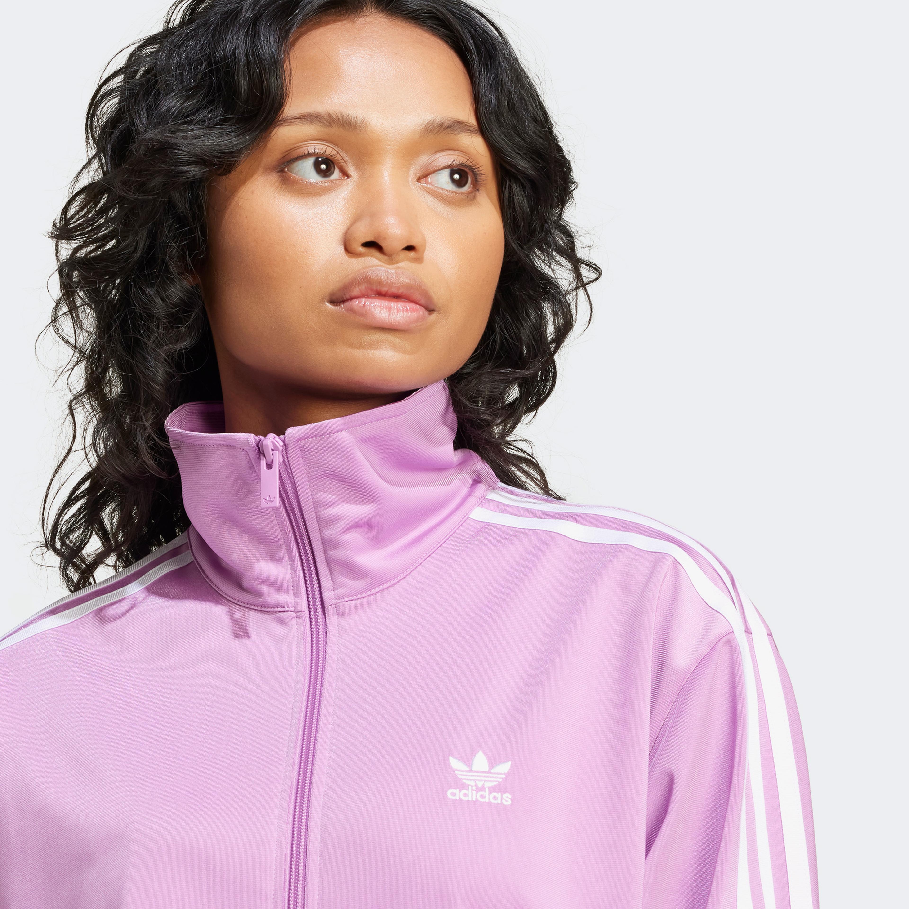adidas Adicolor Classics Loose Firebird Tt Kadın Mor Eşofman Üstü