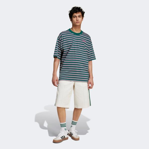 adidas Originals 80S Loose Striped Erkek Yeşil T-Shirt_2