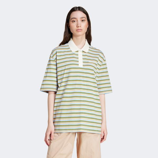 adidas Originals 80S Oversized Stripe Kadın Renkli Polo