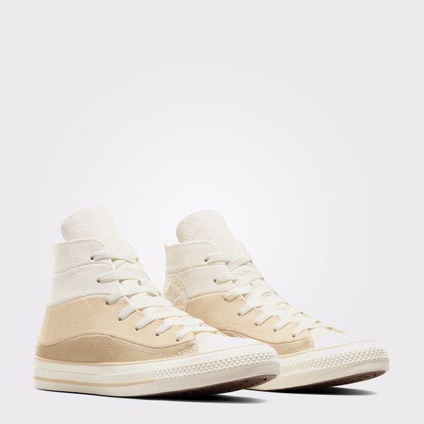 Converse Chuck Taylor All Star Unisex Krem Deri Sneaker_1