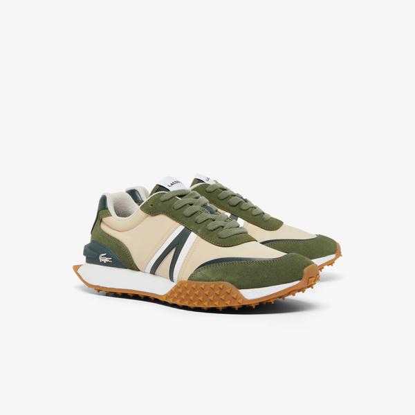 Lacoste L-Spin Deluxe Erkek Haki/Beyaz Sneaker_1