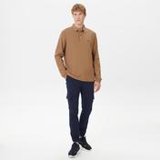 Nautica Erkek Bej Classic Fit Uzun Kollu Polo