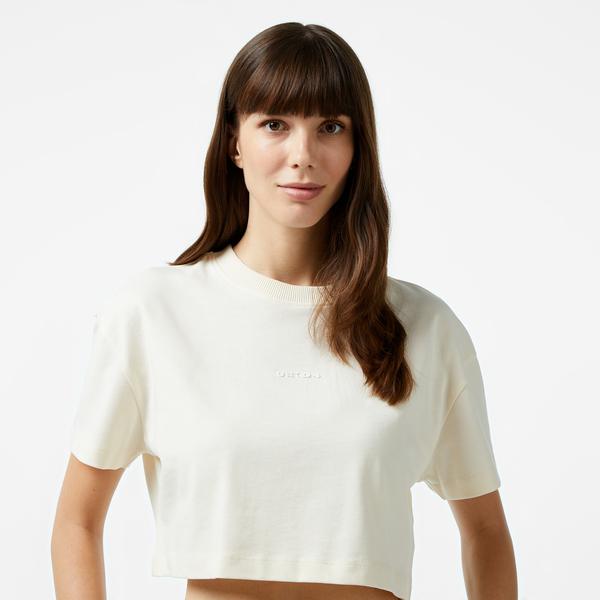 UNITED4 1.0 Essentials Kadın Krem T-Shirt_3