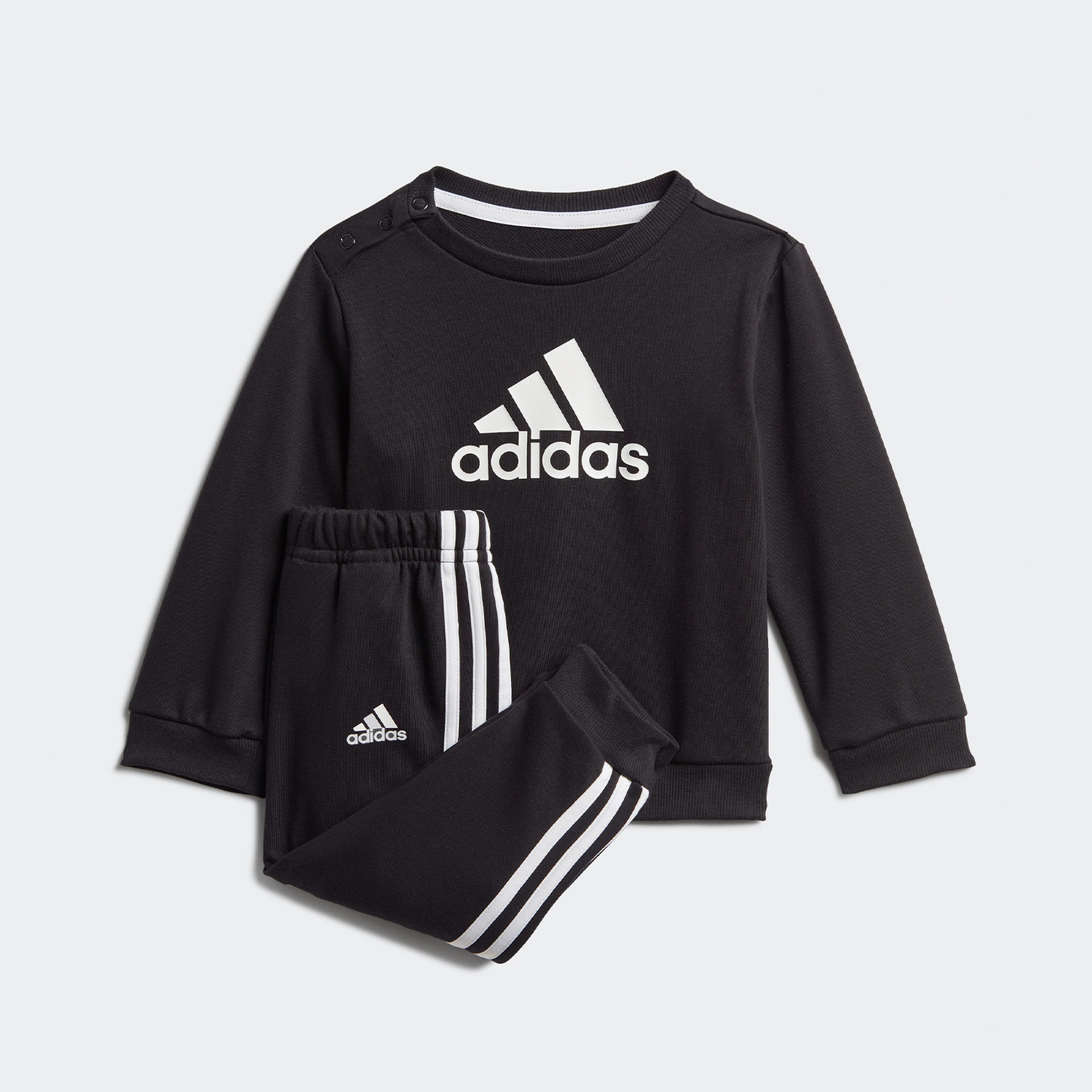 adidas Badge of Sport French Terry Bebek Siyah Eşofman Altı