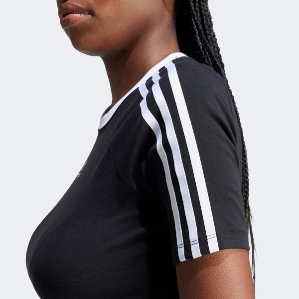 adidas 3-Stripes Baby Kadın Siyah T-Shirt_5