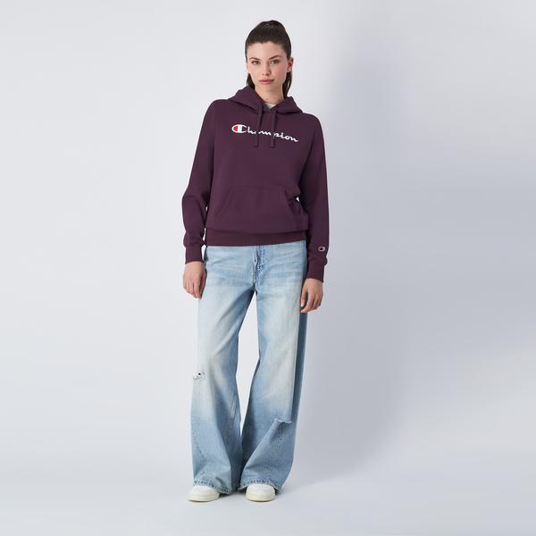 Champion Big Logo Slim Fit Kadın Mor Hoodie_1