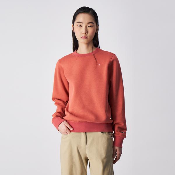 Champion Tonal Small Logo Fleece Kadın Kırmızı Sweatshirt