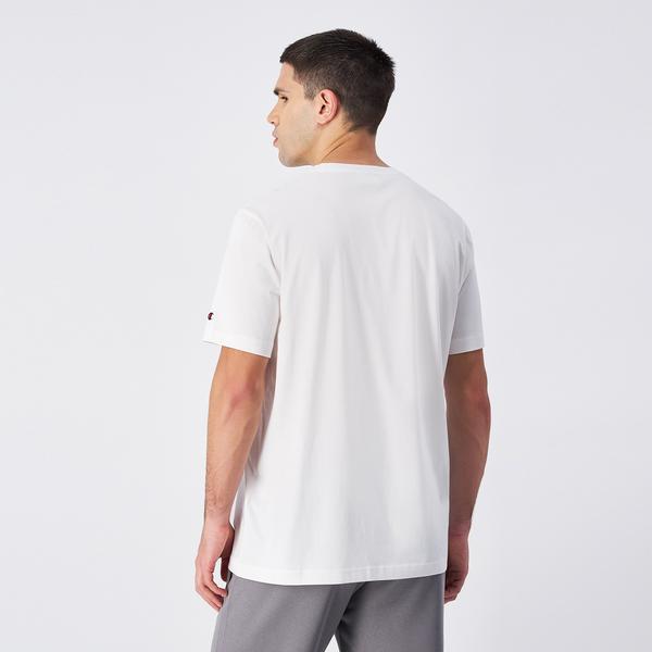 Champion Tonal Logo Crewneck Erkek Beyaz T-Shirt_2
