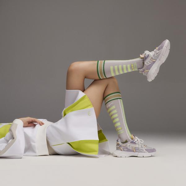 Lacoste L003 Neo Kadın Mor/Beyaz Sneaker_1