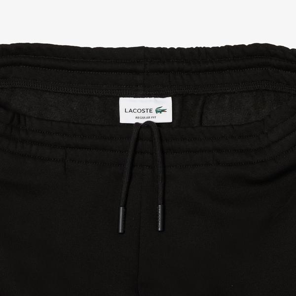 Lacoste Erkek Regular Fit Organik Pamuk Siyah Eşofman Altı_4