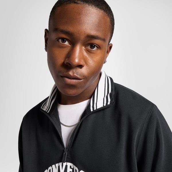 Converse Erkek Yarım Fermuarlı Siyah Sweatshirt_3