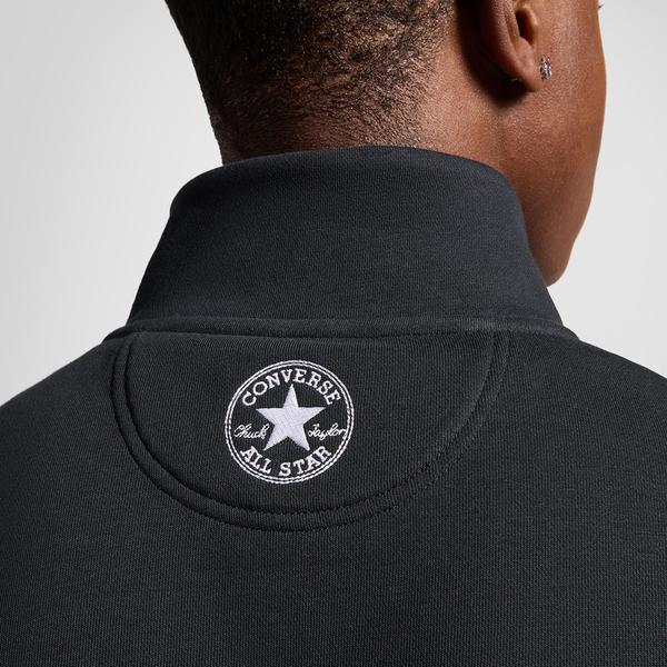 Converse Erkek Yarım Fermuarlı Siyah Sweatshirt_4