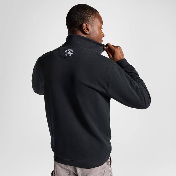 Converse Erkek Yarım Fermuarlı Siyah Sweatshirt_2