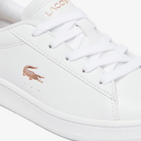 Lacoste Carnaby Çocuk Beyaz/Pembe Sneaker_5