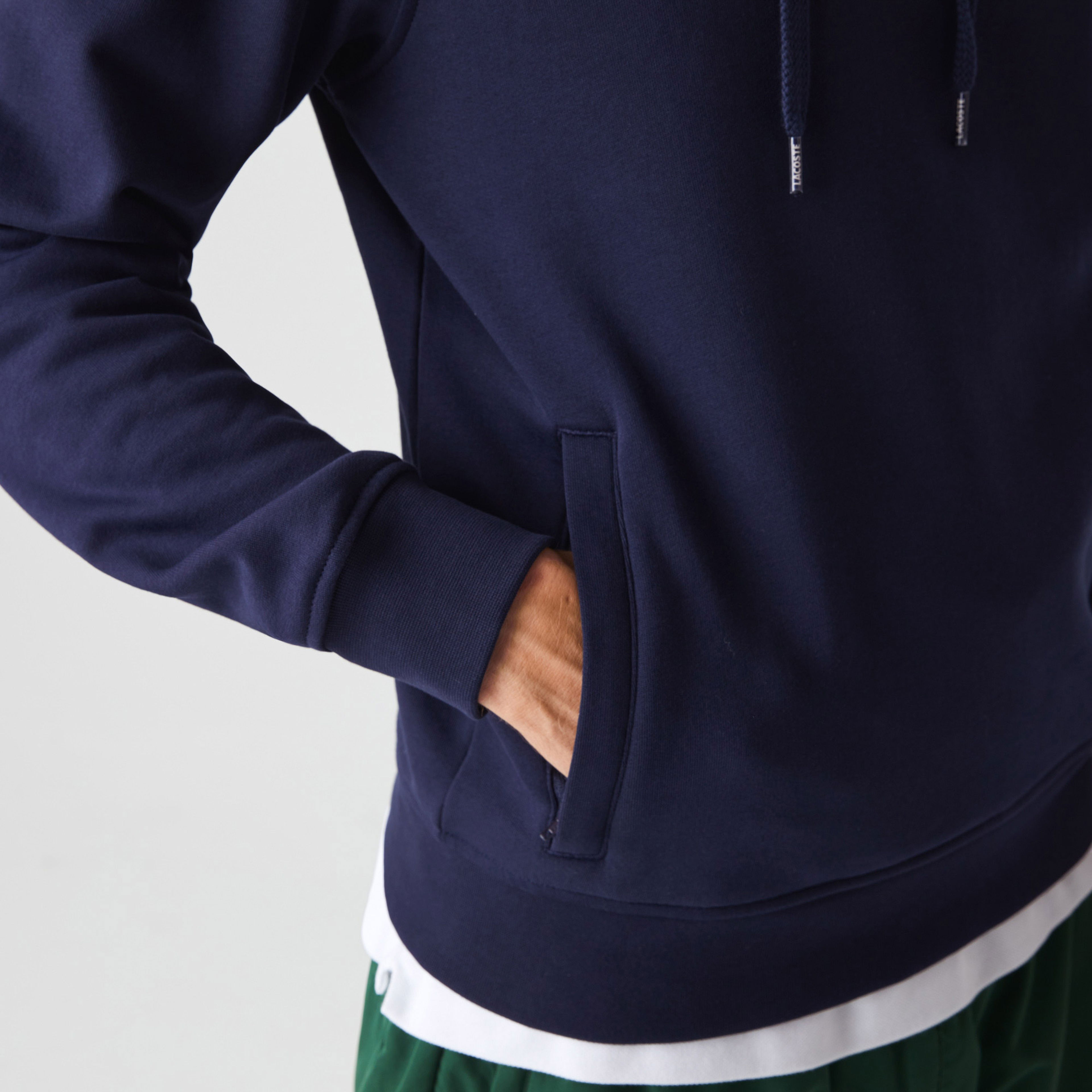 Lacoste Sport Fleece Erkek Lacivert Hoodie