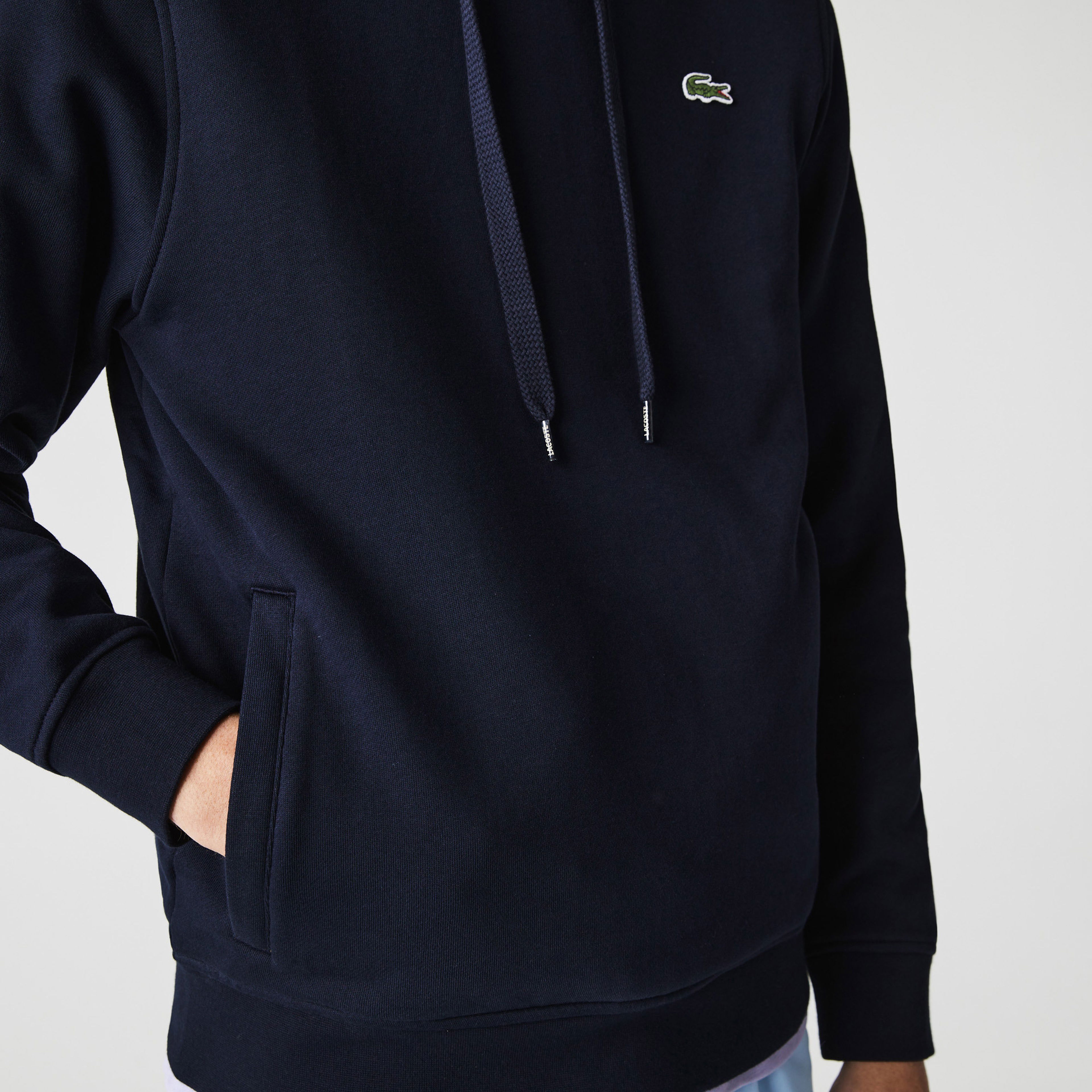 Lacoste Sport Fleece Erkek Lacivert Hoodie