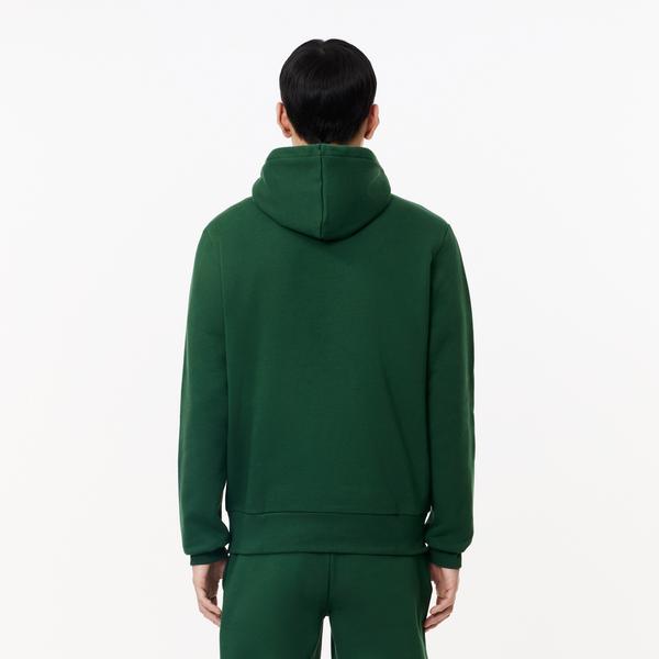 Lacoste Classic Erkek Classic Fit Kapüşonlu Yeşil Hoodie_2