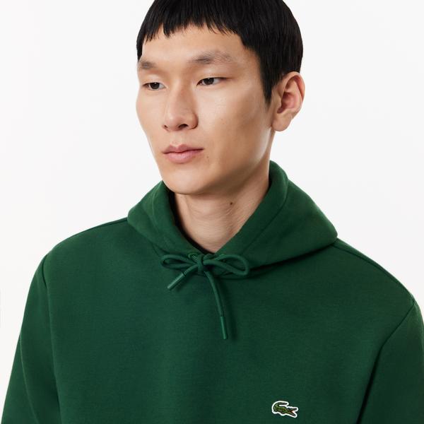 Lacoste Classic Erkek Classic Fit Kapüşonlu Yeşil Hoodie_1