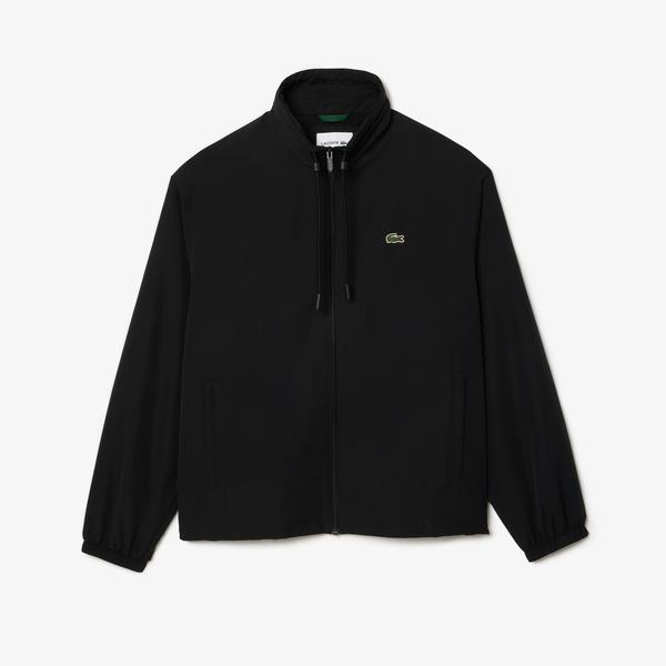 Lacoste Classic Erkek Kapüşonlu Siyah Mont_4