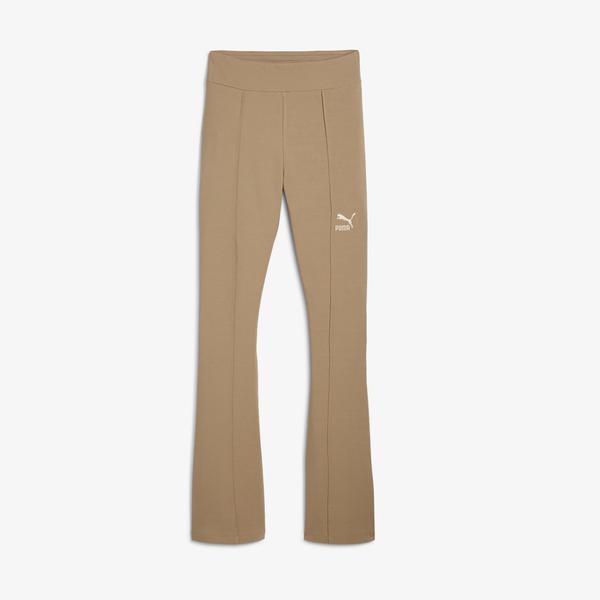 Puma Classıcs Flared Leggings Kadın Haki Tayt_3