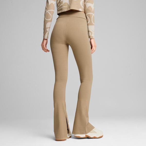 Puma Classıcs Flared Leggings Kadın Haki Tayt_2