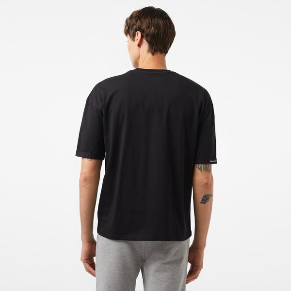 New Balance Lifestyle Erkek Siyah T-Shirt_1