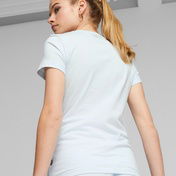 Puma Ess Logo Kadın Mavi T-Shirt