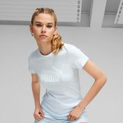 Puma Ess Logo Kadın Mavi T-Shirt