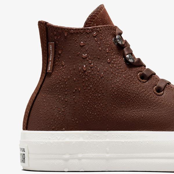 Converse Chuck Taylor All Star Lift Unisex Kahverengi Deri Platform Sneaker_6