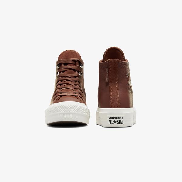 Converse Chuck Taylor All Star Lift Unisex Kahverengi Deri Platform Sneaker_2