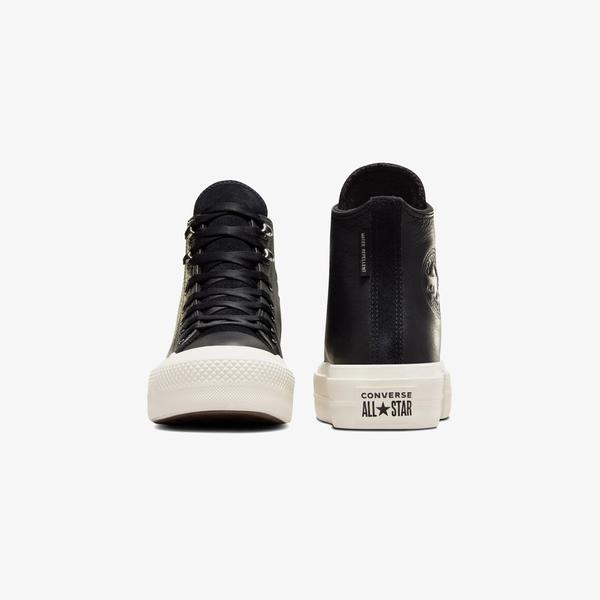 Converse Chuck Taylor All Star Lift Unisex Siyah Deri Platform Sneaker_2