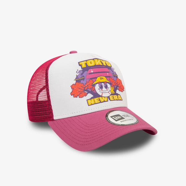 New Era Graphic Print Trucker Newera Mha Unisex Mor Şapka_3