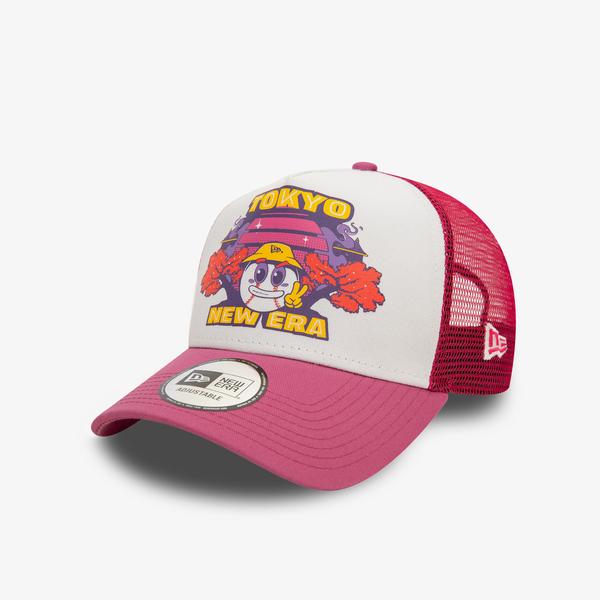 New Era Graphic Print Trucker Newera Mha Unisex Mor Şapka