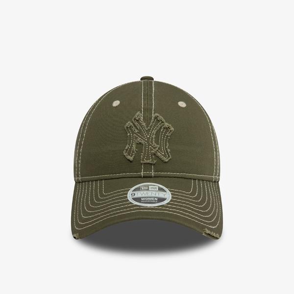 New Era Distressed 9Twenty Neyyan Nov Unisex Yeşil Şapka_1