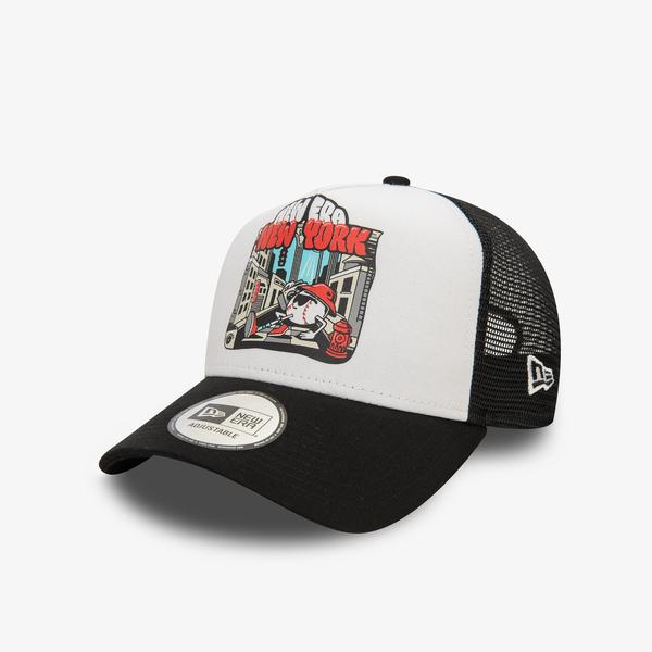 New Era Graphic Print Trucker Newera Blk Unisex Siyah Şapka