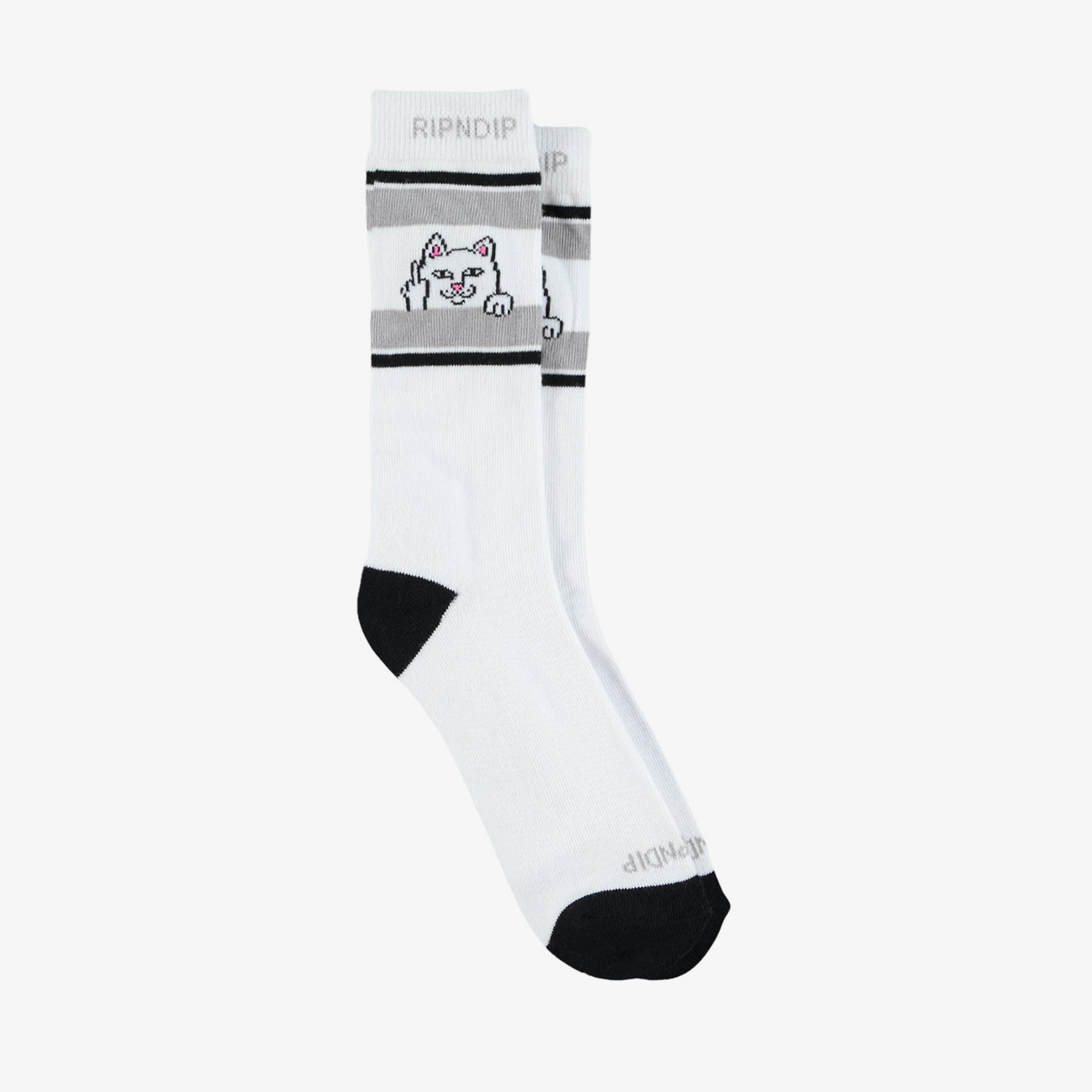 Ripndip Peeking Nermal Erkek Beyaz Çorap