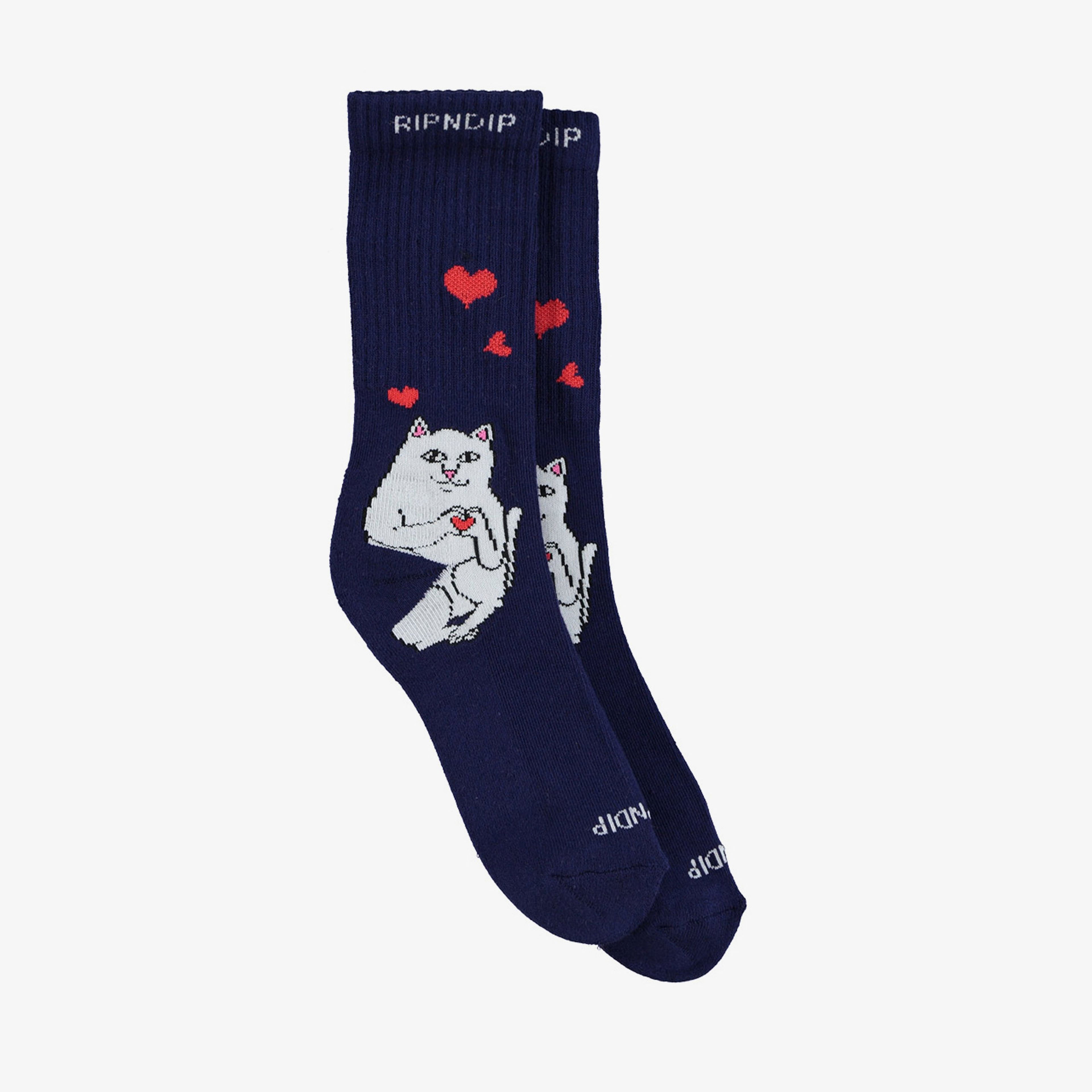 RIPNDIP Nermal Loves Unisex Lacivert Çorap