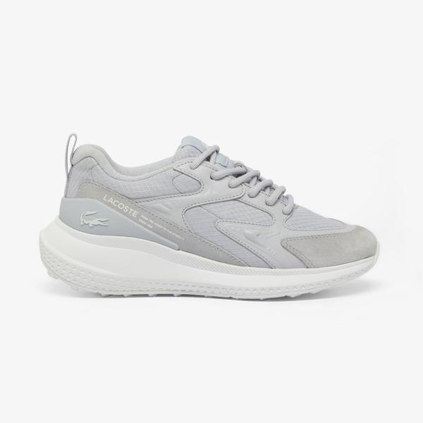 Lacoste L003 Evo Kadın Gri/Beyaz Sneaker