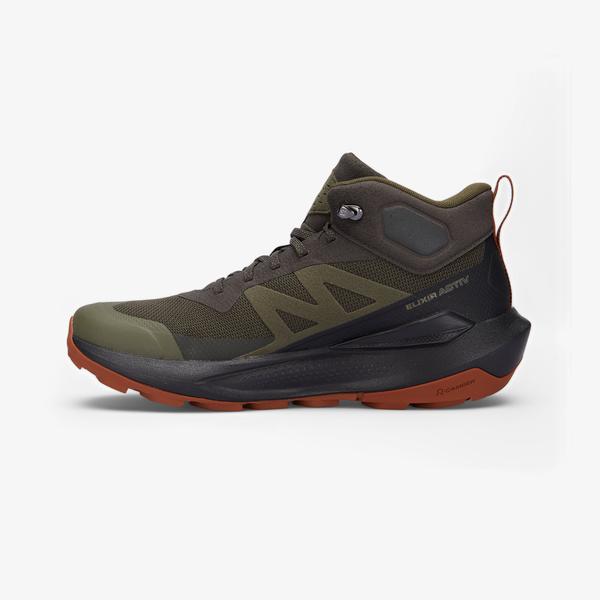 Salomon Elixir Activ Mid Gore-Tex Erkek Haki Bot_2