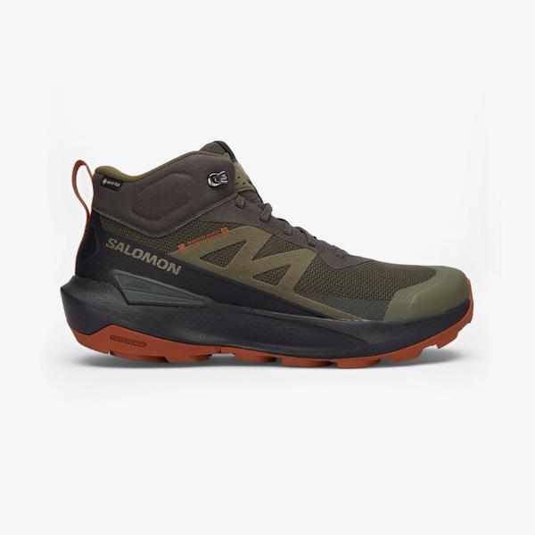 Salomon Elixir Activ Mid Gore-Tex Erkek Haki Bot