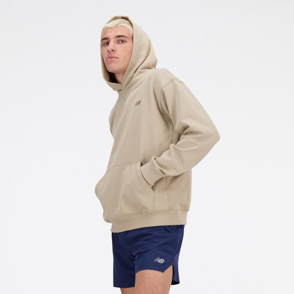 New Balance Athletics French Terry Erkek Bej Sweatshirt_3