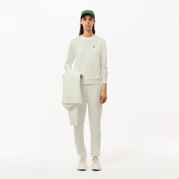 Lacoste Regular Fit Kadın Beyaz Sweatshirt_4