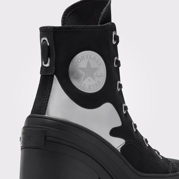 Converse Chuck 70 De Luxe Heel Unisex Siyah Platform Sneaker_5