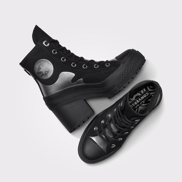 Converse Chuck 70 De Luxe Heel Unisex Siyah Platform Sneaker_3