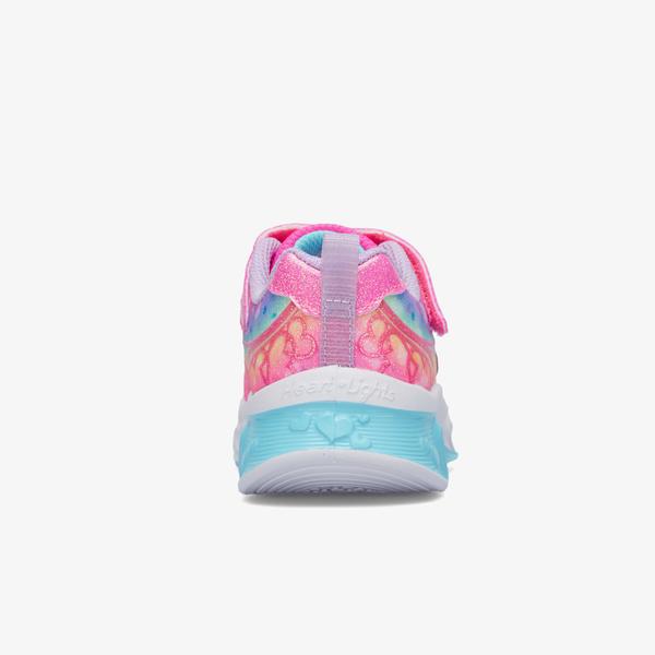 Skechers Flutter Heart Lights Bebek Pembe/Lavanta Sneaker_1