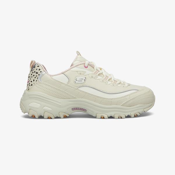 Skechers D'Lites Kadın Natürel/Pembe Sneaker