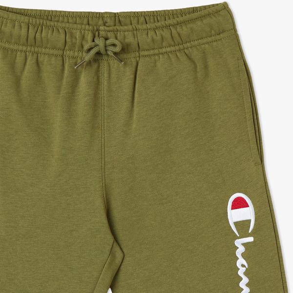 Champion Big Logo Fleece Jogger Çocuk Yeşil Eşofman Altı_1