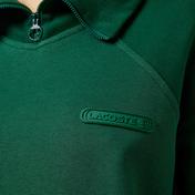 Lacoste Kadın Regular Fit Fermuarlı Dik Yaka Koyu Yeşil Sweatshirt