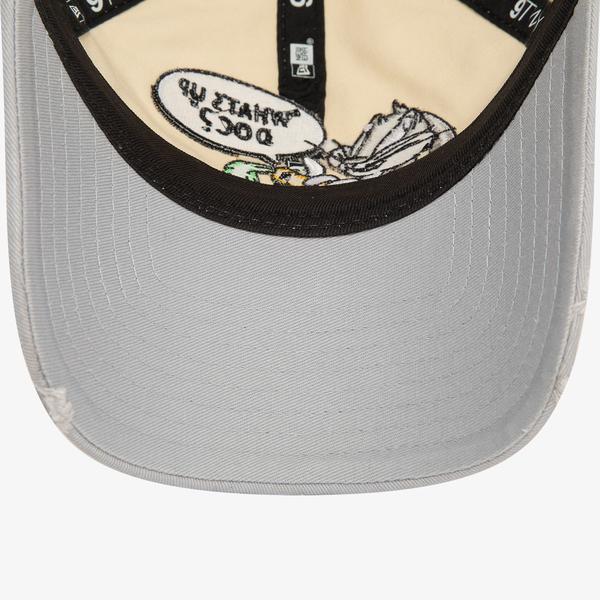 New Era Looney Tunes Bugs Bunny Distressed 9TWENTY Unisex Bej Şapka_4