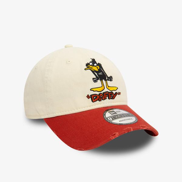 New Era Wb Washed 9Twenty Dafduc Unisex Beyaz Şapka_3